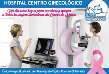 Mamografo digital puro en El Salvador